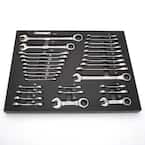 Husky SAE and Metric Ratcheting Wrench Set in EVA Tray (30-Piece)