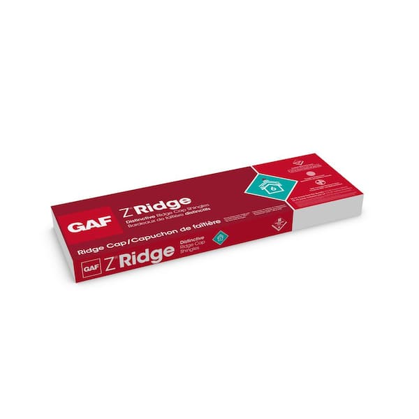GAF Z Ridge Charcoal Distinctive Hip and Ridge Cap Roofing