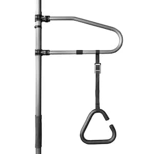 Sure Stand Security Pole 12 in. Trapeze Grab Bar Accessory in Bronze in Gray