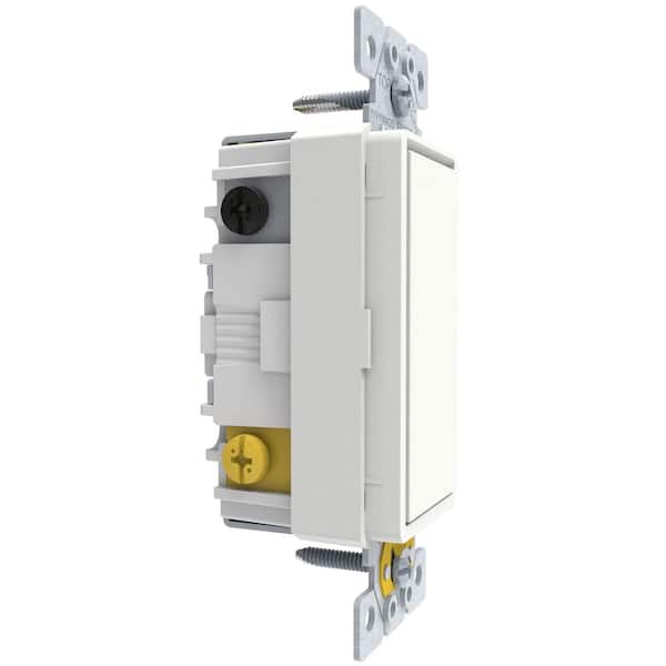 Square D X Series 15 Amp 4-Way Rocker Switch Back Wire Light