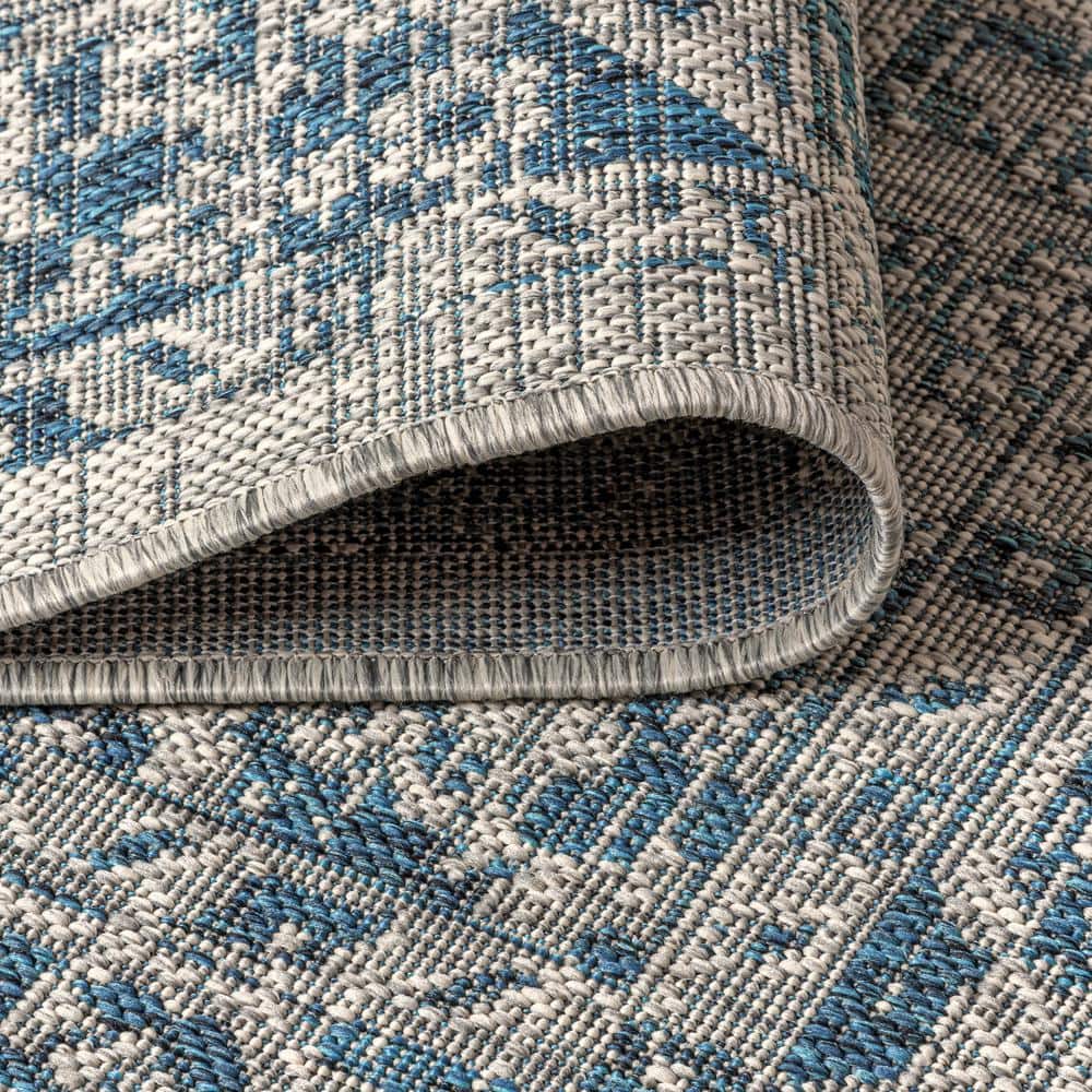 Rozetta Boho Medallion Gray Synthetic 3x5 Indoor/Outdoor Rug