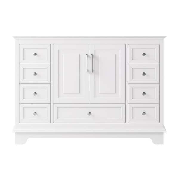 Exclusive Heritage McAuley 45.9 in. W x 20.94 in. D x 32.68 in. H Bath Vanity Cabinet Only in White