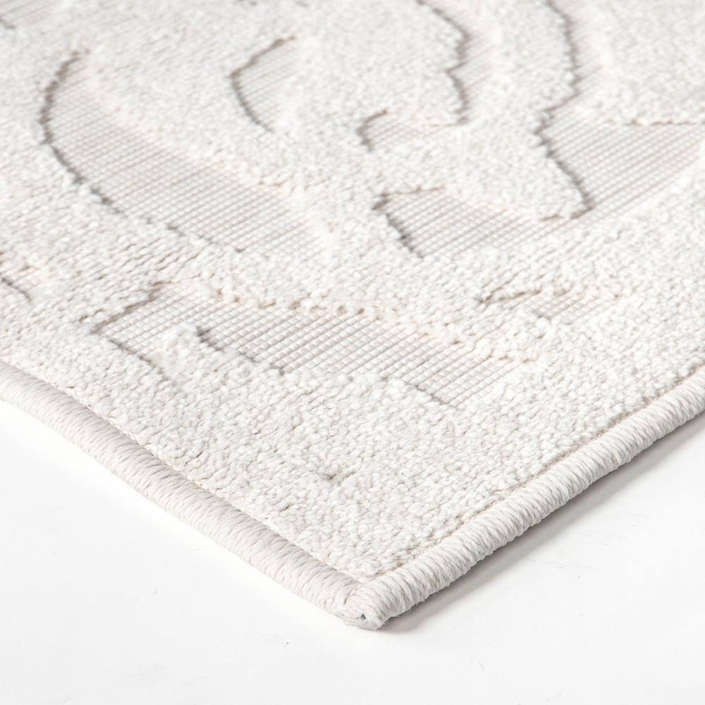 Lady Bird Elegant Damask Natural Indoor/Outdoor 5'2" x 7'6" Rug