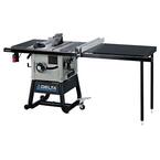 15 Amp 10 in. Left Tilt 52 in. Contractor Table Saw with Steel Wings