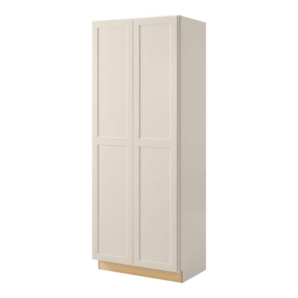 Avondale 36 in. W x 96 in. H x 24 in. D Ready To Assemble Plywood Shaker Wide Pantry Cabinet in Antique White price history on PriceWatchPro