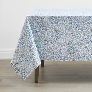 Floral 70 in. x 180 in. Multi-Colored Floral Cotton Tablecloth