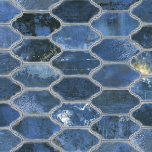 Dorne Provenzal Blue 6-1/4 in. x 12-3/4 in. Porcelain Floor and Wall Tile (8.8 sq. ft./Case)