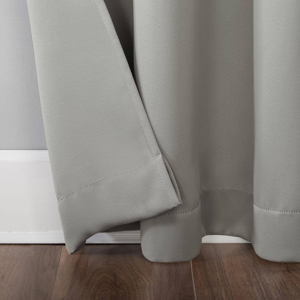 Silver Gray 40"x63" Blackout Energy Saving Curtain Panel