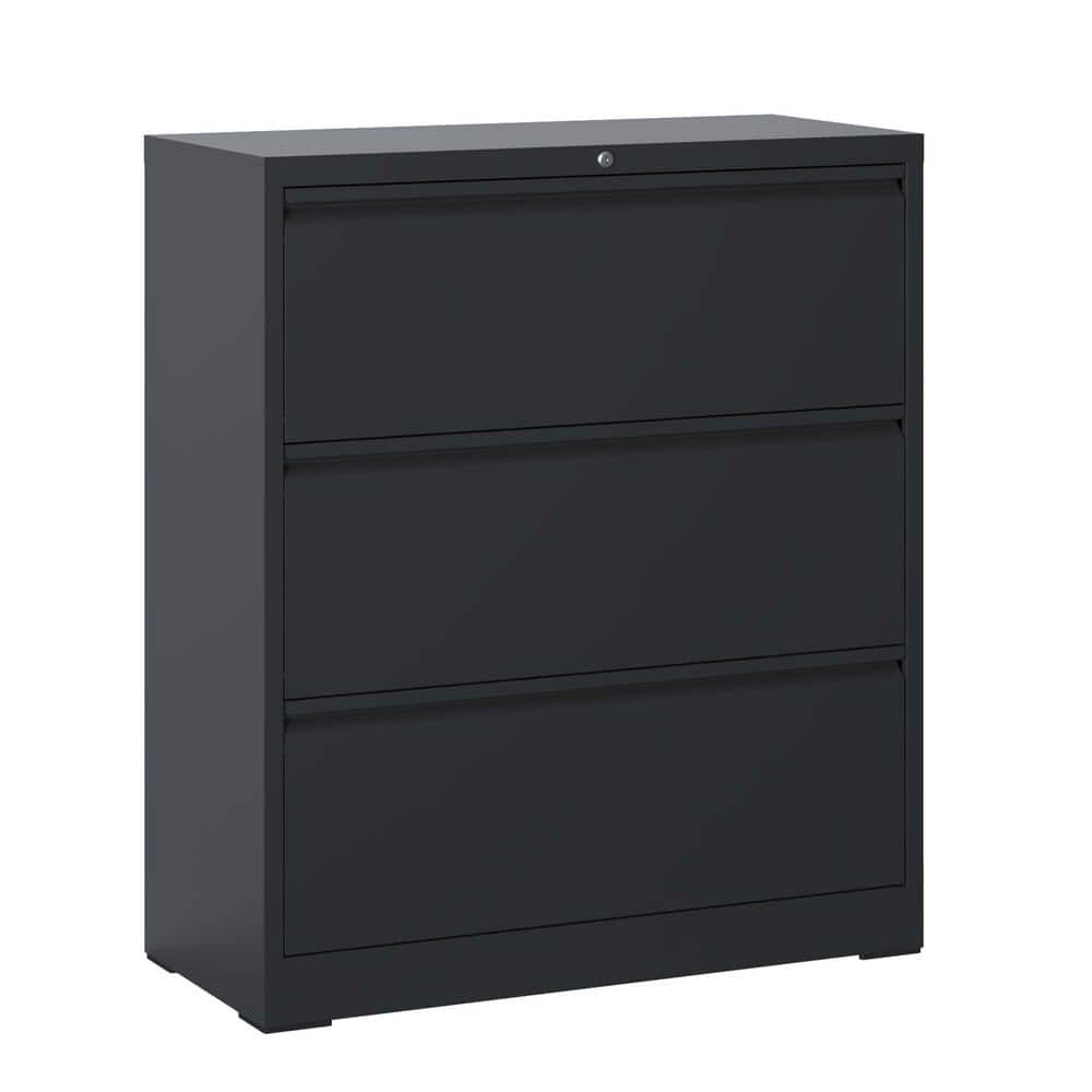 Black double drawer metal filing cabinet buy steelmaster Lit-ning 1999 Eagle OPG