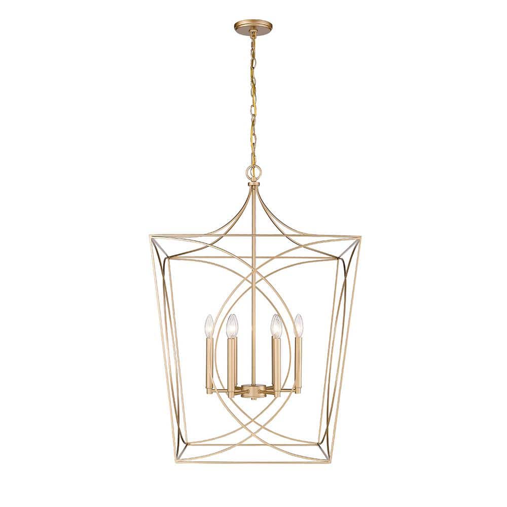 Modern Gold 24" Incandescent and LED Pendant Light