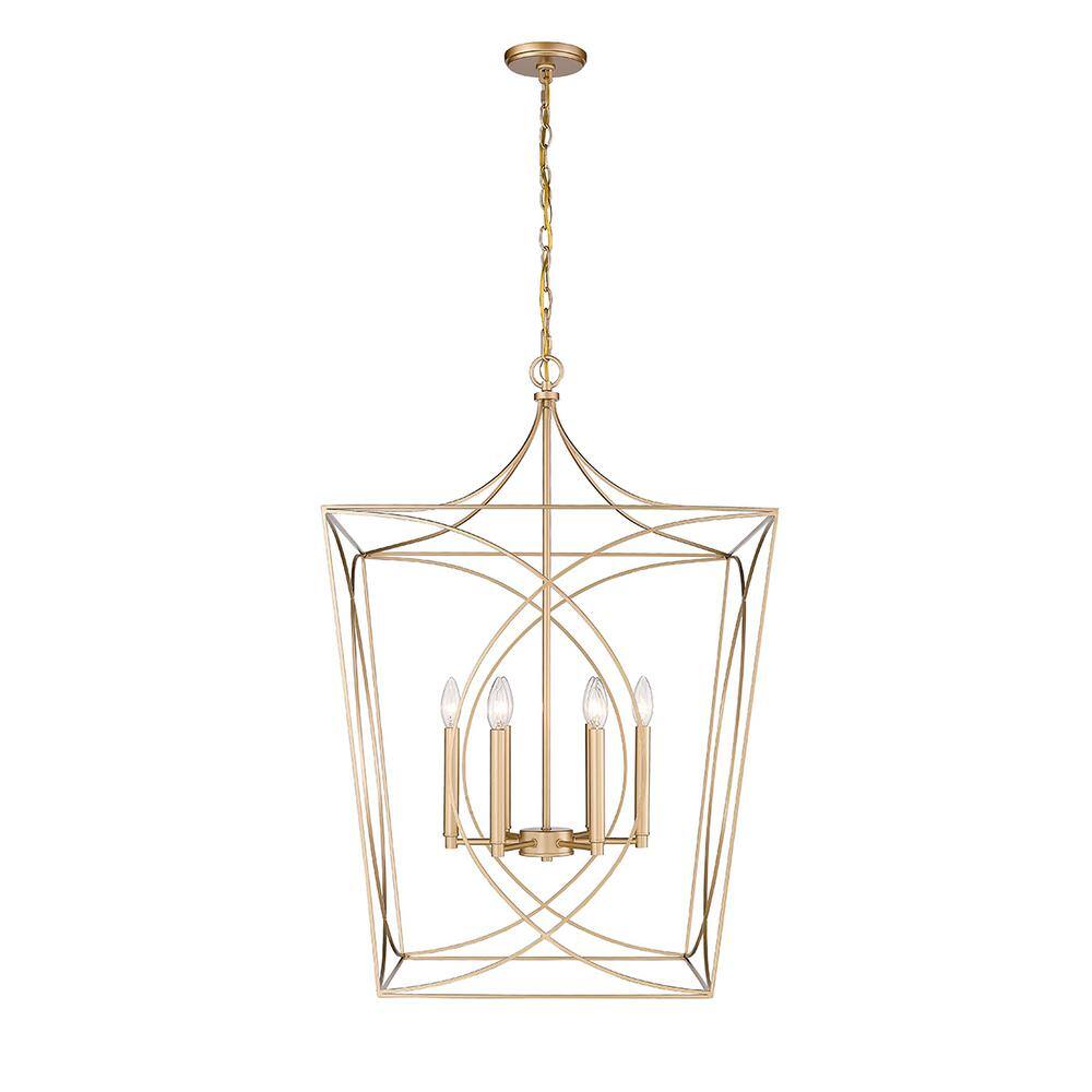 Modern Gold 24" Incandescent and LED Pendant Light