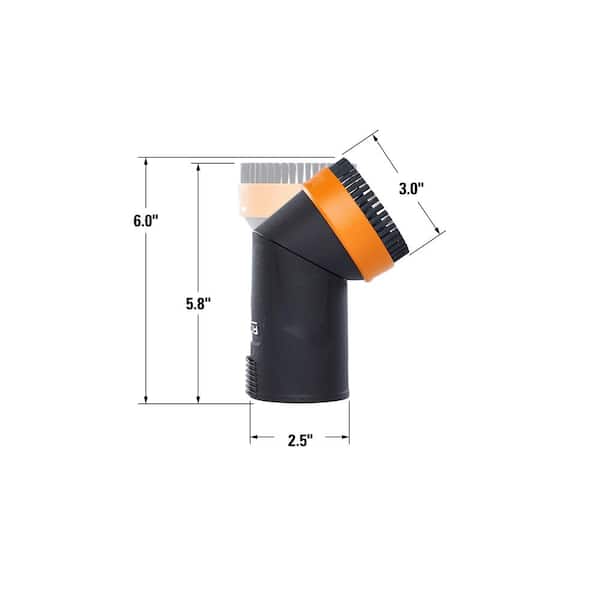 RIDGID - 2-1/2 in. NXT Max Locking Rotating Dusting Brush Accessory Shop Vacuum Attachment for RIDGID NXT Wet Dry Vacs