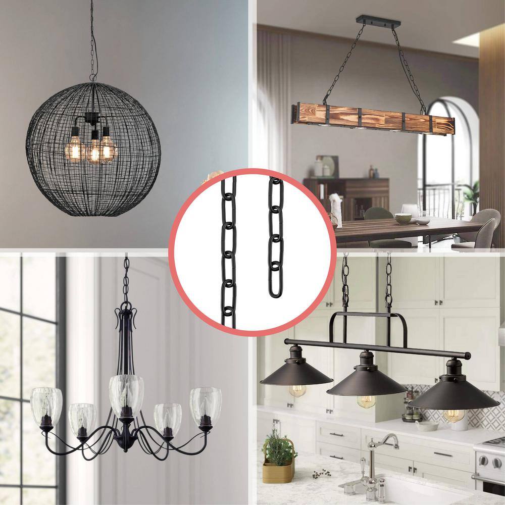 Chrome 10-Foot Heavy Duty Hanging Chain for Outdoor Lighting