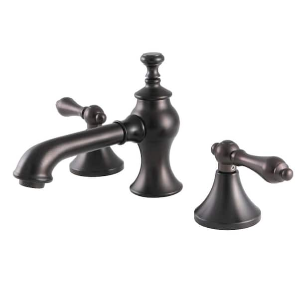 Kingston Brass Vintage 8 in. Widespread 2-Handle Bathroom Faucet in Oil ...