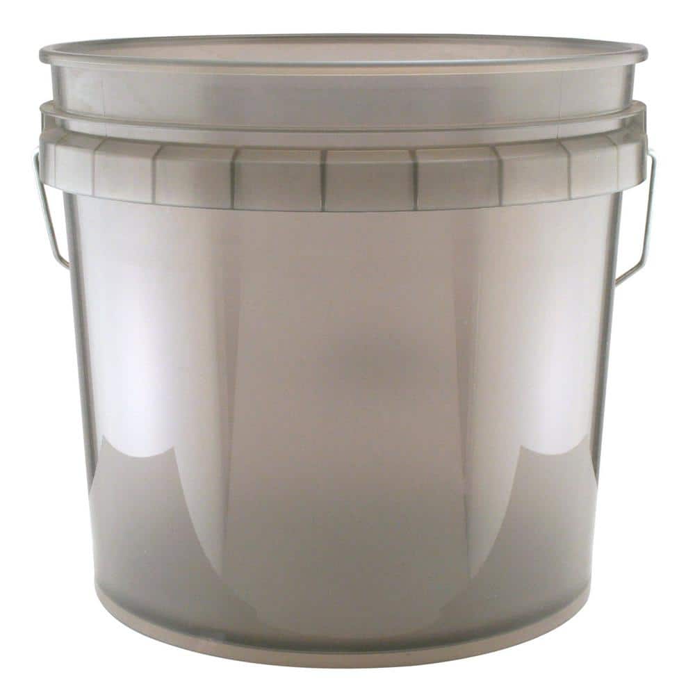 Leaktite 3.5 Gallon Translucent Gray Paint Bucket 003GHTGY - The