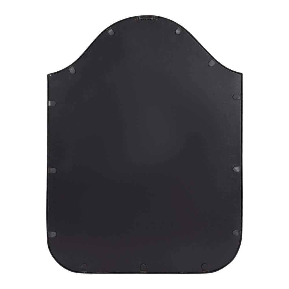 Fellows 18 x 24 Black Scallop Arched Wall Mirror