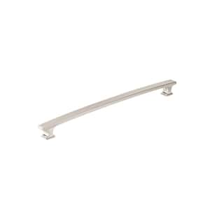 12-5/8 in. (320 mm) Center to Center Brushed Nickel Transitional Drawer Pull