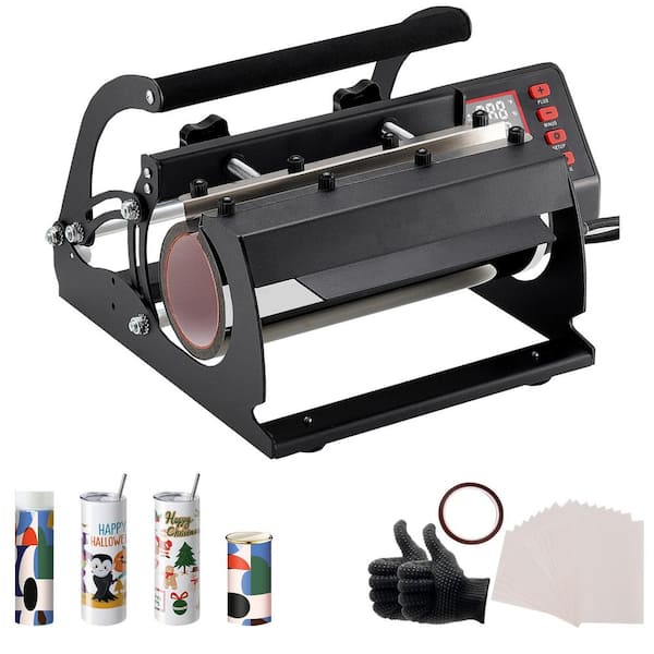 Tumbler Heat Press Machine, 11-30 oz. Mug Press, Fast & Even Heat, Sublimation Press with Paper, Gloves, Adjustable Temp
