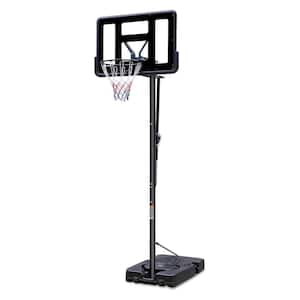6.6 ft. to 10 ft. Height Adjustable Portable Heavy-duty Steel Basketball Hoop Basketball System with Base and Wheels