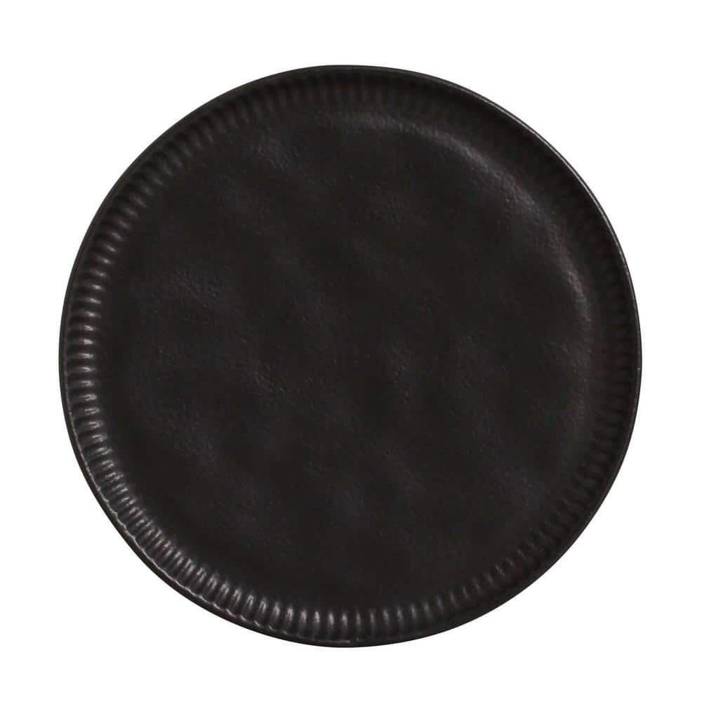 Matte Black Porcelain Oval Dinner Plate