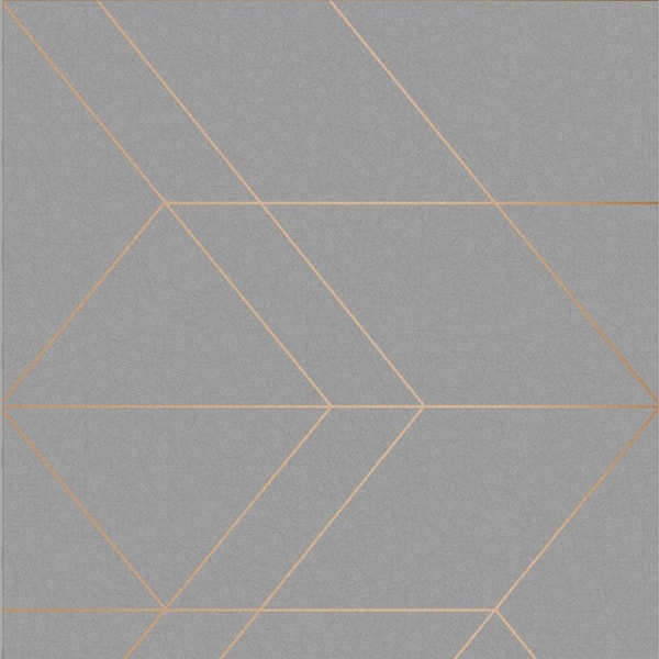 Graham & Brown Balance Grey and Rose Gold Wallpaper