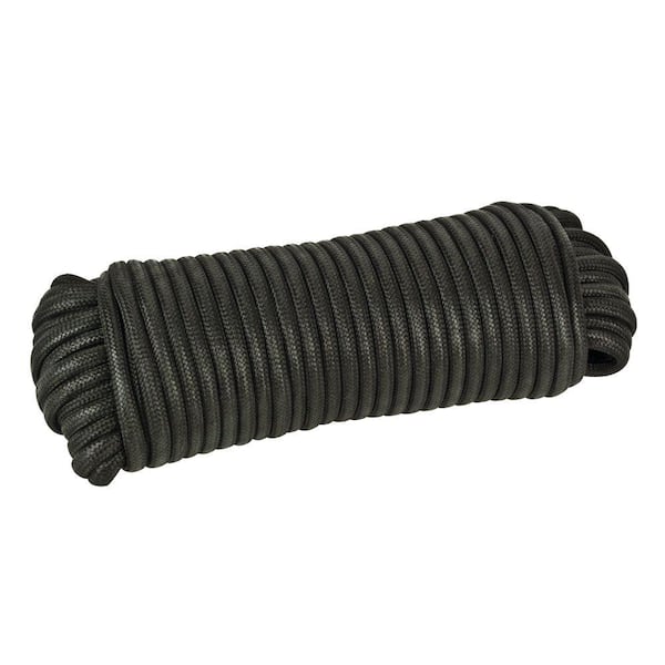 Crown Bolt 1/8 in. x 50 ft. Black Paracord