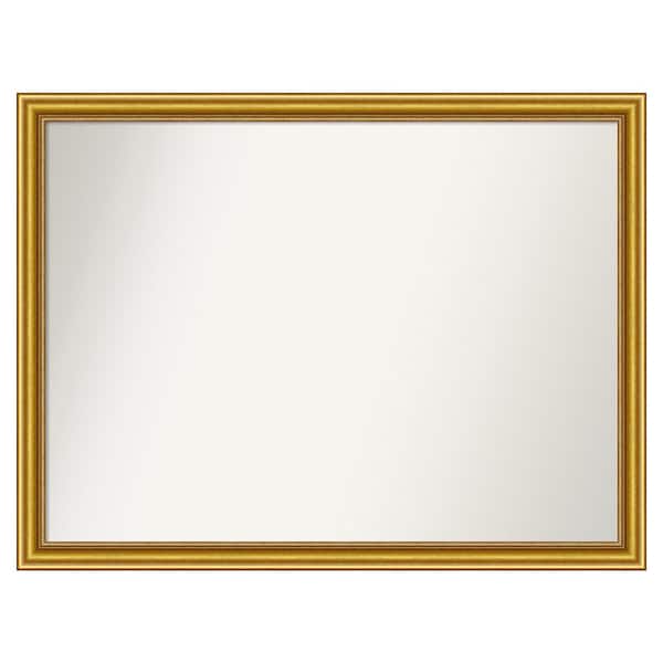 Amanti Art Townhouse Gold 45.75 in. x 34.75 in. Custom Non-Beveled Wood Framed Batthroom Vanity Wall Mirror