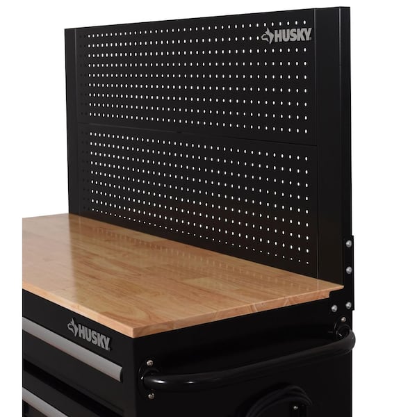 Husky 46 in. Black Steel Pegboard Attachment H46PEGBOARD - The
