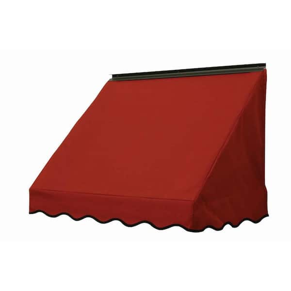 NuImage Awnings 7 ft. 3700 Series Fabric Window Fixed Awning (28 in. H x 24 in. D) in Terra Cotta