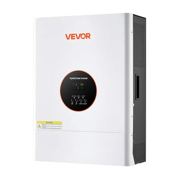 6000W 48V Hybrid Solar Inverter, 120V/240V Split Phase, Built-in 120A MPPT Solar Controller Low Frequency Pure Sine Wave
