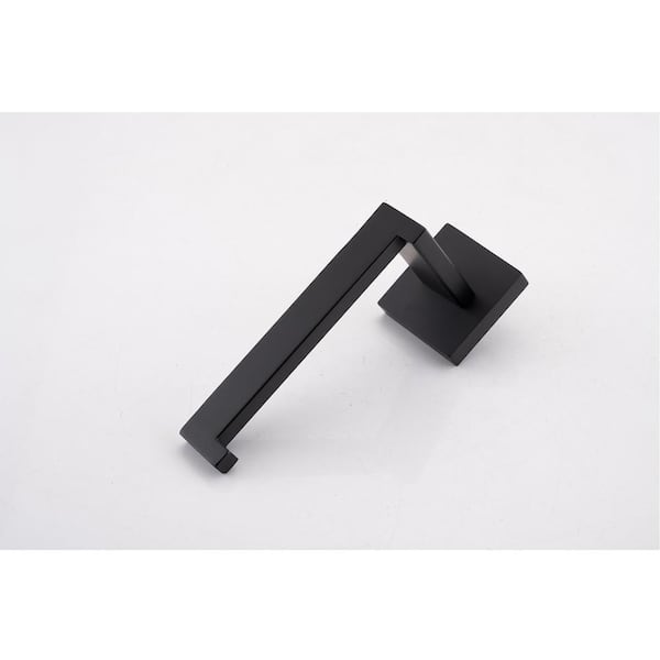 4-Piece Square Bath Hardware Set with Mounting Hardware in Matte Black