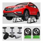 BL-7000SLX 7,000 lbs. Capacity Portable Car Lift Bundle Package with 12pc adapter set and wall hangers