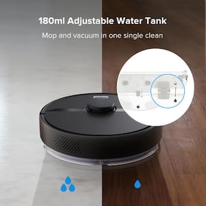 S6 Pure Robotic Vacuum Cleaner and Mop Lidar Navigation 2000Pa Suction No-Go Zones Multi-Floor Mapping Wi-Fi Connected