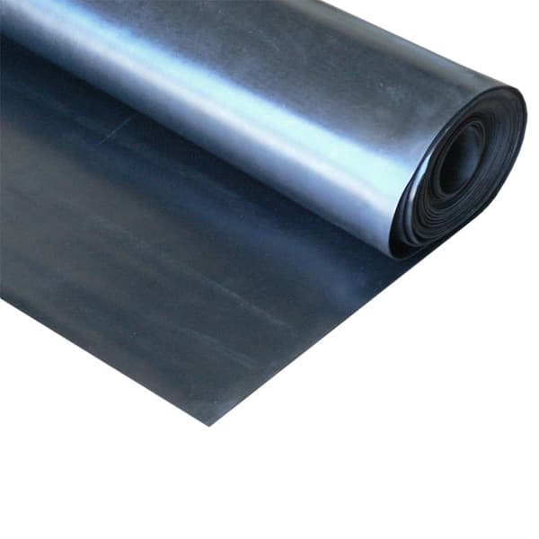 EPDM 1/8 in. x 36 in. x 216 in. Commercial Grade 60A Rubber Sheet - Black