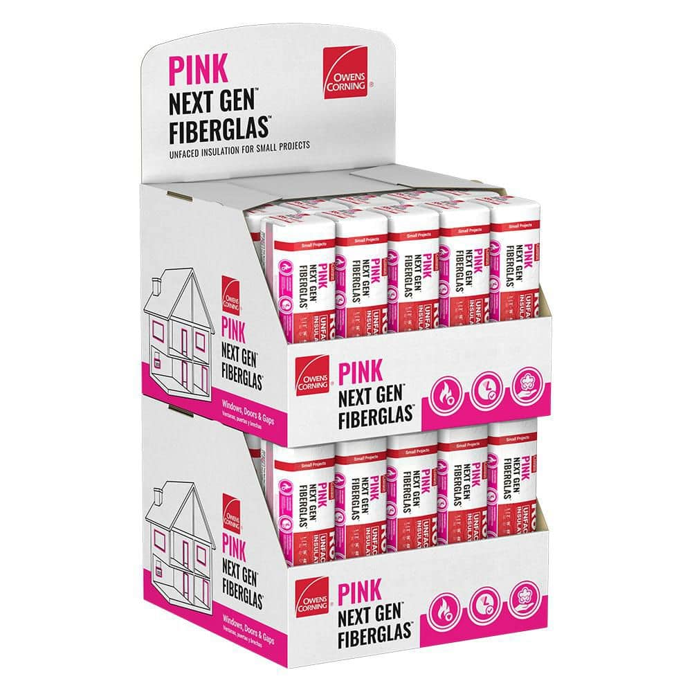 R-6.7 PINK Multi-Purpose, Small Project Unfaced Fiberglasss Insulation Roll 16 in. x 48 in. (40-Bags) price history on PriceWatchPro
