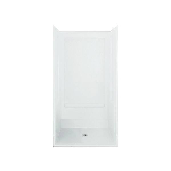 STERLING Advantage 39.375 in. x 39.375 in. x 72 in. Shower Kit in White ...