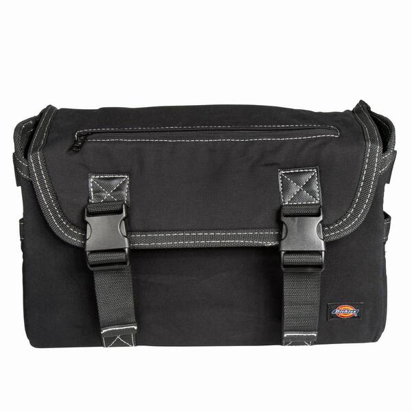 Dickies 16 in. Soft Sided Job Foreman's Tool Case Messenger Bag in Black