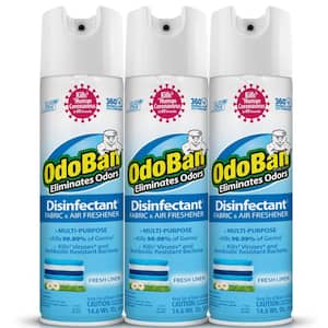 14.6 oz. Fresh Linen Multi-Purpose Disinfectant Spray, Odor Eliminator, Sanitizer, Fabric and Air Freshener (3-Pack)