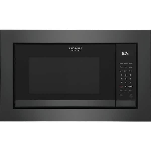 frigidaire microwave black stainless steel