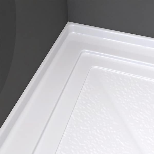 衛生日用品 siba Zeafive Siba 36 in. L x 36 in. W Single Threshold Alcove Shower