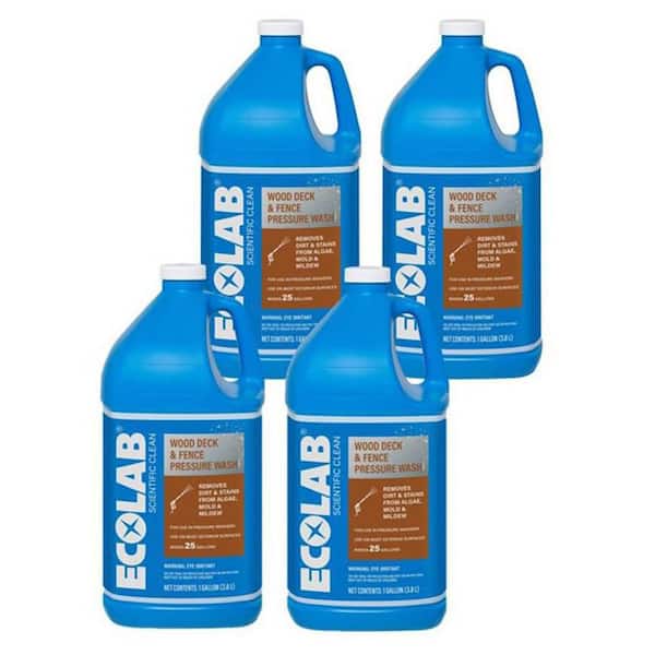 1 Gal. Wood Deck and Fence Pressure Wash Concentrate Outdoor Cleaner (4-Pack)