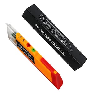 Non-Contact Voltage Tester Pen for Live/Null Wire Breakpoints Test, Dual Range AC12V-1000V Buzzer Alarm Red Yellow