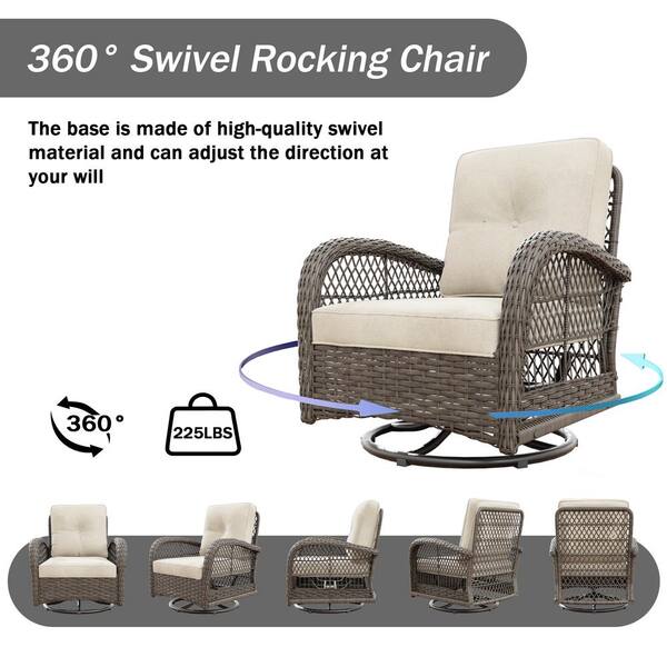 テーブル・チェア・ハンモック WWW_EXTENSIONSIDEBAR NDWver JOYSIDE 3-Piece Wicker Outdoor Rocking Chair Patio