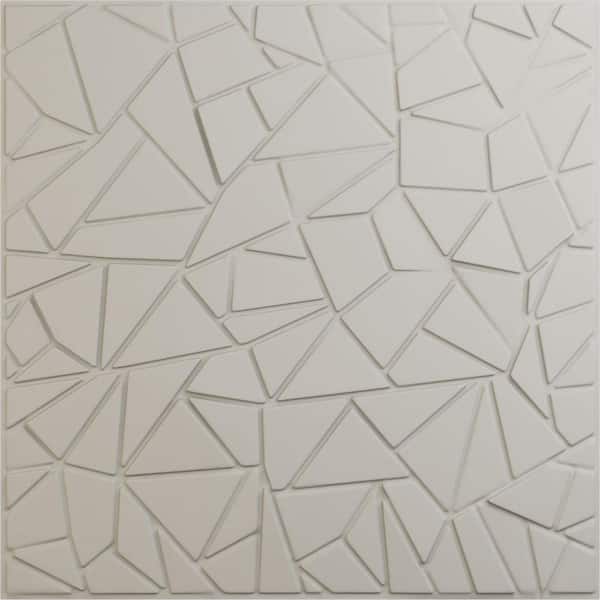 Ekena Millwork 19 5/8 in. x 19 5/8 in. Elwod EnduraWall Decorative 3D Wall Panel, Satin Blossom White (12-Pack for 32.04 Sq. Ft.)