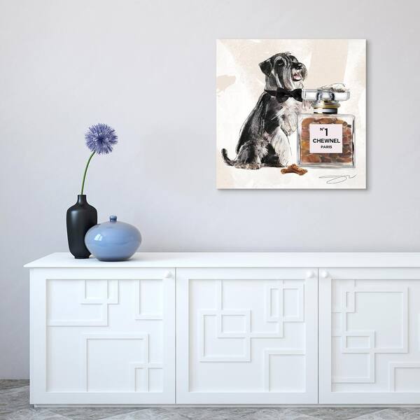 Empire Art Direct Saint Bernard Black and White Pet Paintings on Reverse  Printed Glass Framed Dog Wall Art, 24 x 18 x 1, Ready to Hang 