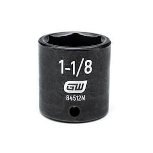 1/2 in. Drive 6 Point SAE Standard Impact Socket 1-1/8 in.