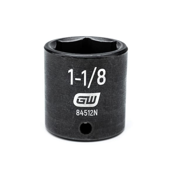 GEARWRENCH 1/2 in. Drive 6 Point SAE Standard Impact Socket 1-1/8 in.