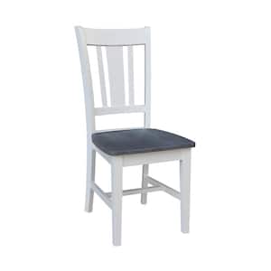 San Remo White/Gray Solid Wood Chair (set of 2)