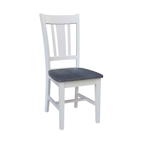 International Concepts San Remo White Gray Solid Wood Chair set