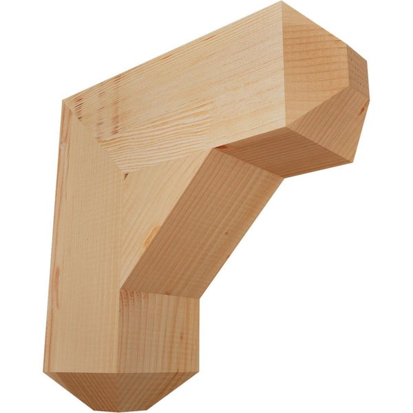 Ekena Millwork 5.5 in. x 18 in. x 18 in. Douglas Fir Traditional Craftsman Smooth Bracket